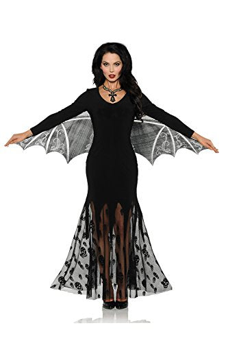 Underwraps Women's Bat Wing Dress - Vampiress Black