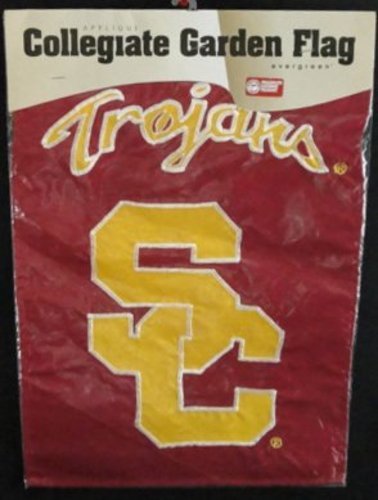 Evergreen USC Trojans Applique Collegiate Garden Flag