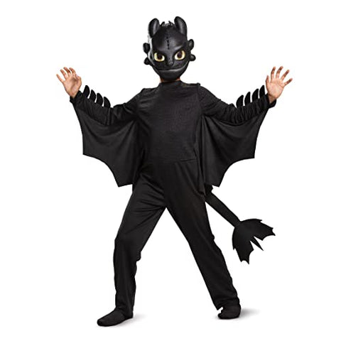 Toothless Classic How to Train Your Dragon Child Costume, Kids Size Extra Small (3T-4T)