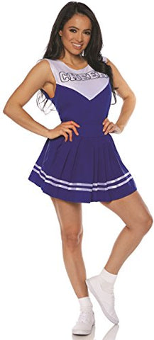 UNDERWRAPS Women's Classic Cheerleader Costume-Cheer Blue, Small