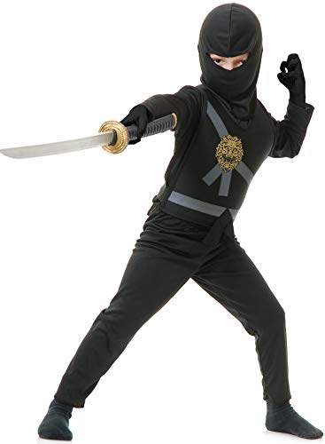 Ninja Avengers Ninjago Series Halloween Costume (M Black)