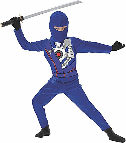 Charades Child's Ninja Avenger Series 4 Costume, Blue, Medium