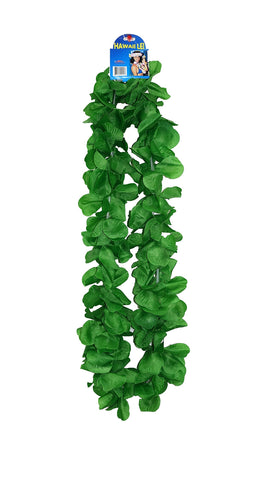 1 Dozen Lush 48" Hawaiian Leis - Dark Green