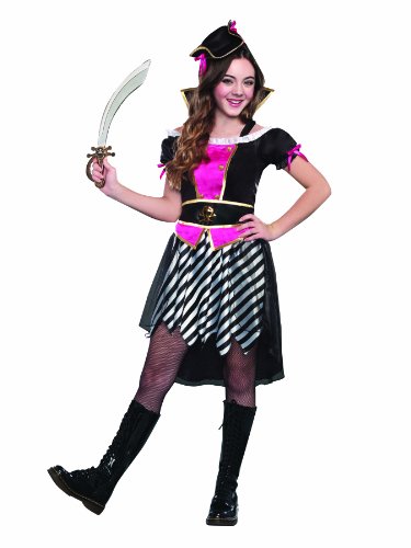 SugarSugar Pretty Lil' Pirate Costume, Large