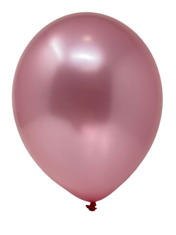 12" Metallic Latex Balloons - 50 Count - Pink