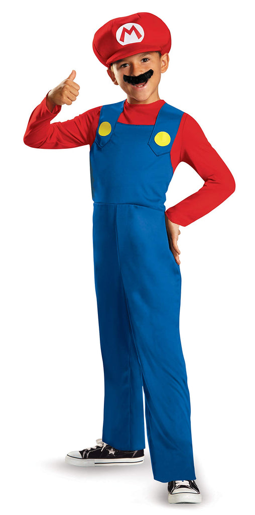 Nintendo Super Mario Brothers Mario Classic Boys Costume, Large/10-12