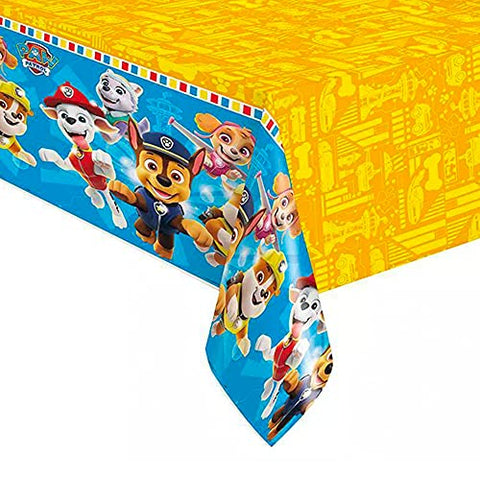 Unique Paw Patrol Rectangular Plastic Tablecover-1 Pc, 54" X 84", Multicolor