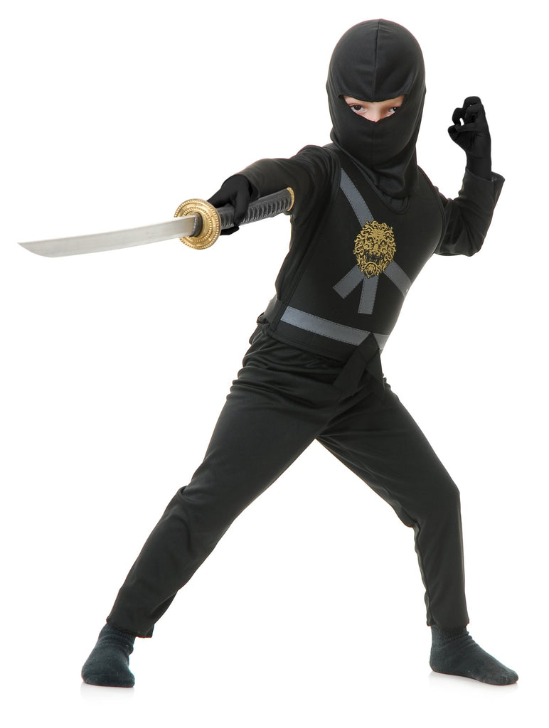 Big Boys' Black Ninja Master Costume