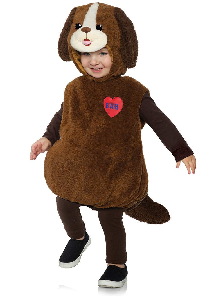 Underwraps Kid's Build-A-Bear Playful Pup Toddler's Costume Childrens Costume, Beige, Large