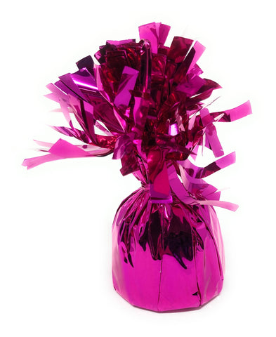 1 DZ Metallic Balloon Weights - Assorted Colors - Hot Pink