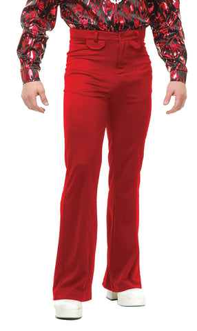 Charades Men's Disco Pants, Red, W42