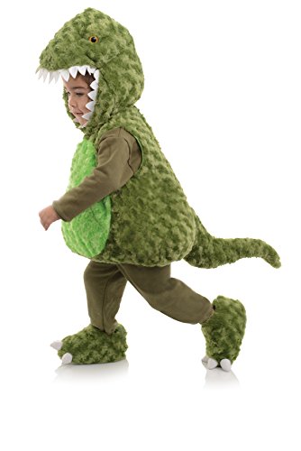 Underwraps Jumpsuit Toddler's T-Rex Belly Babies Costume, Green, Large (2-4T)