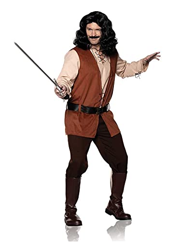 Underwraps Costumes Men's Officially Licensed The Princess Bride Inigo Montoya Costume - Adult Mens One Size Standard (Waist 34-38", Chest 42-26")