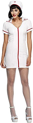 Smiffys Fever No Nonsense Nurse Costume (Large) White