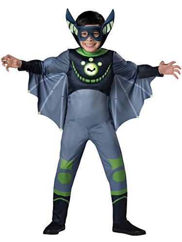 Wild Kratts Green Bat Costume - X-Small / Silver