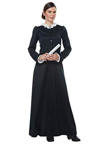 California Costumes Women's Susan B. Anthony - Harriet Tubman - Adult Costume Adult Costume, -black/White, Small
