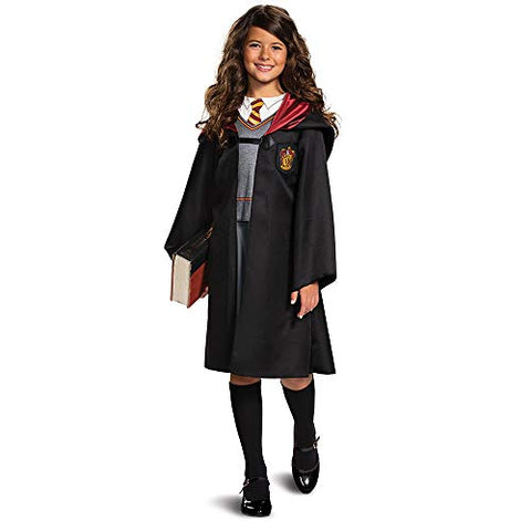 Disguise Harry Potter Hermione Granger Classic Girls Costume, Black & Red, Kids Size Medium (7-8)