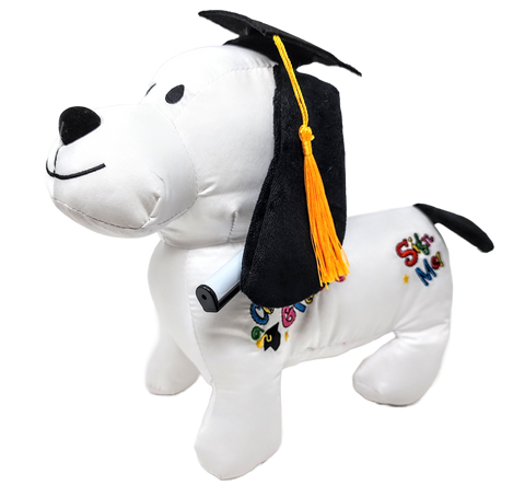 11" Autograph Grad Dog - Black