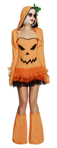 Smiffys Fever Pumpkin Costume Tutu Dress