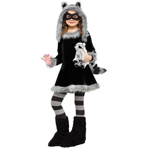 Sweet Raccoon Girls Costume Medium (8-10)