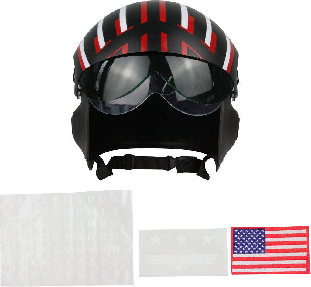 Studio Halloween Jet Pilot Helmet (Black), One Size Adult