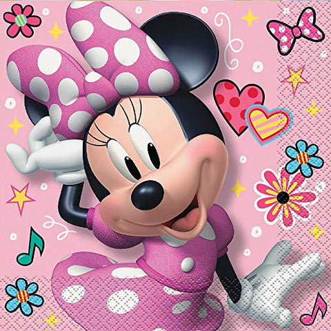 Unique Disney Iconic Minnie Mouse Luncheon Napkins 6.5", 16 Ct.