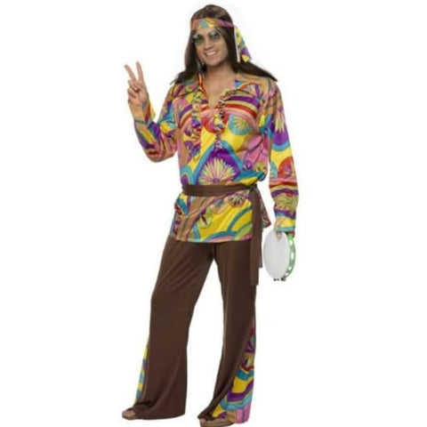 Smiffys Psychedelic Hippie Man Costume