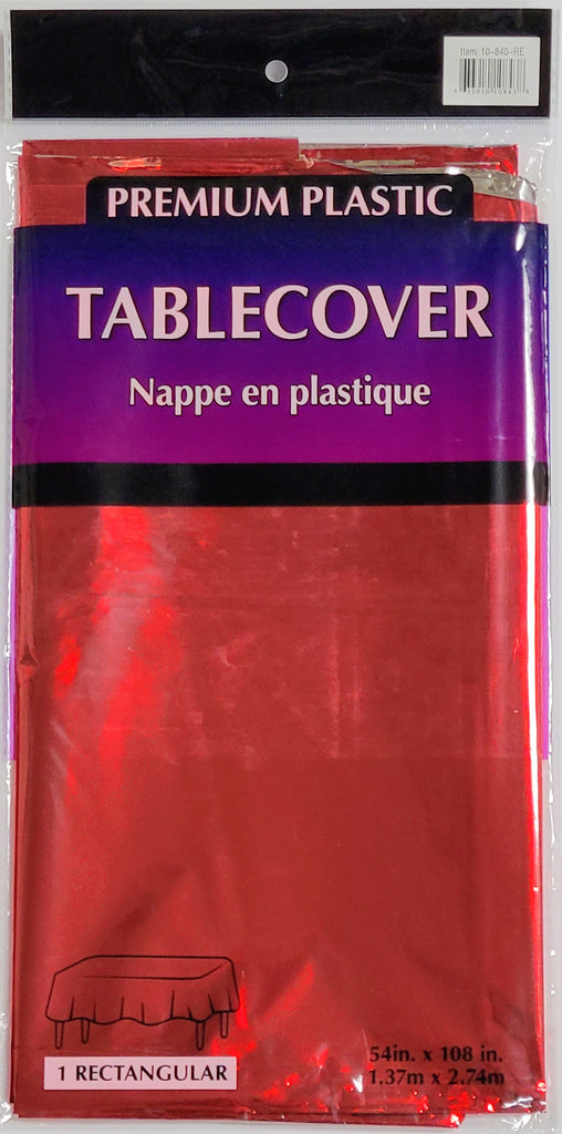 Metallic Table Cover - Red