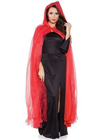 UNDERWRAPS Red Tattered Full Length Ghost Cape