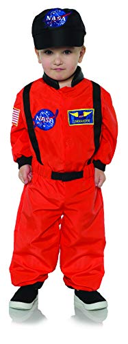Underwraps Astronaut Toddler Costume Large 2-4 T - Orange