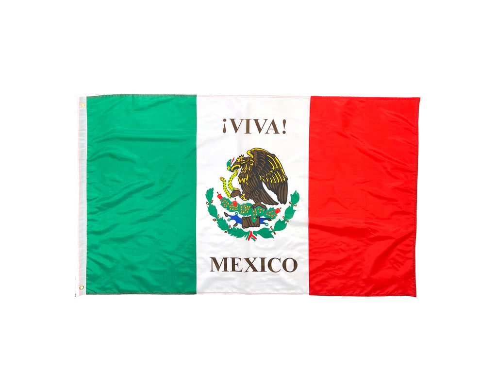 3' x 5' Viva Mexico Soft Polyester Flag Banner